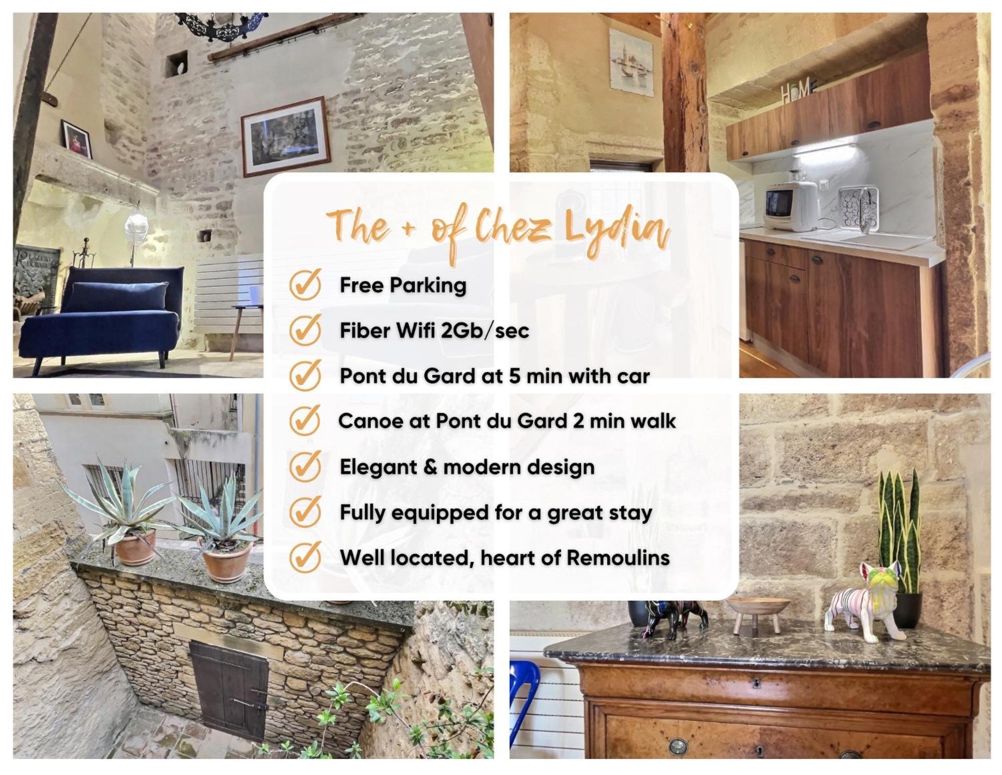 Chez Lydia - Loft Cosy, Depart Canoe A Pied, Proche Pont-Du-Gard Et Uzes Ремулін Екстер'єр фото